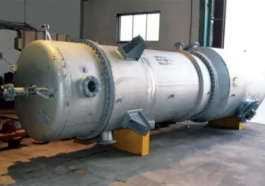Corrugated tube heat exchanger gallery